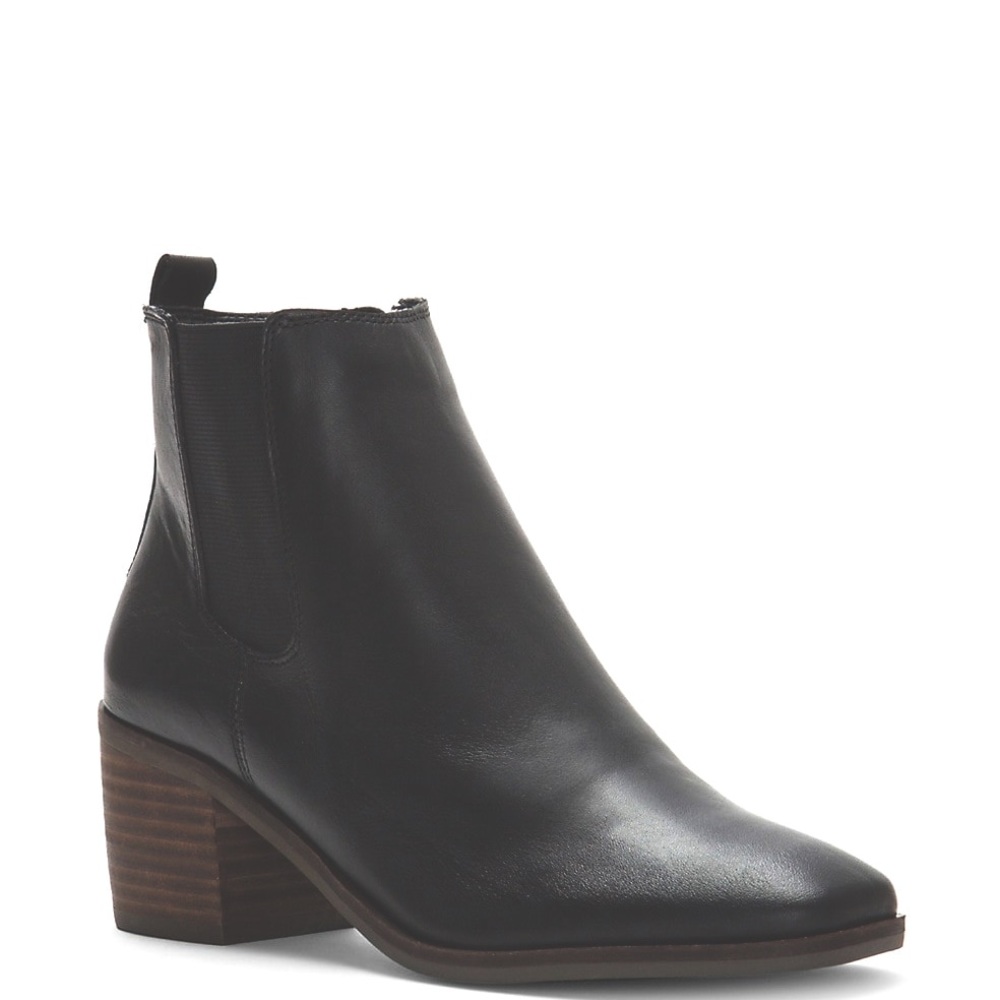 Lucky Brand Maiken Block heel leather ankle boots